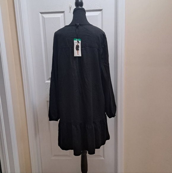 Buffalo David Bitton Black Long Sleeve Dress Women's Size XL Flowy New! - Picture 5 of 13